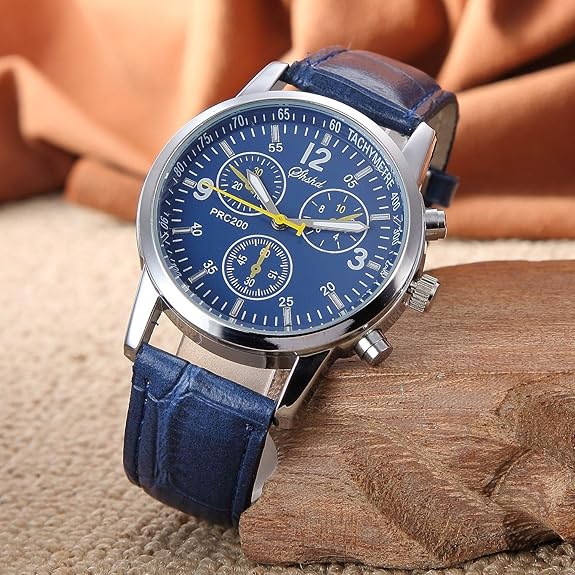 6 Pack Men's Leather Quartz Watch - Image 3