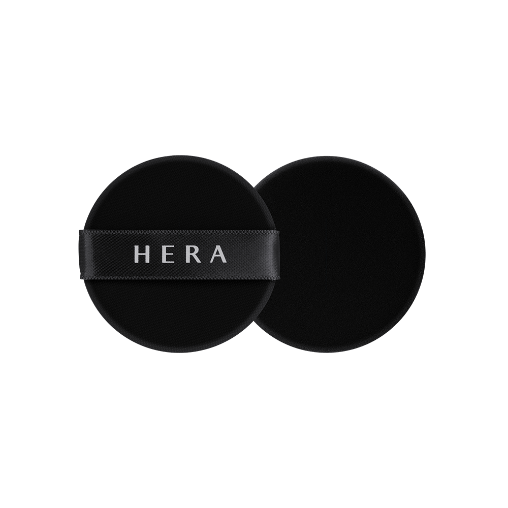 HERA Black Cushion Foundation Puff Set for Skin Glow