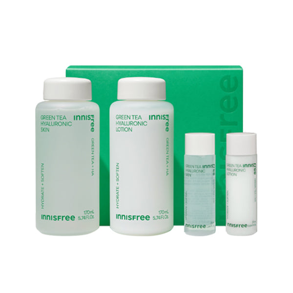 Innisfree Green Tea & Hyaluronic Acid Skincare Set