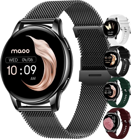 Maoo Ventura 1.32″ AMOLED Smartwatch for Women