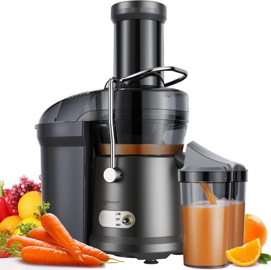 Safecourt High-Performance 1200W Juicer, Stainless Steel