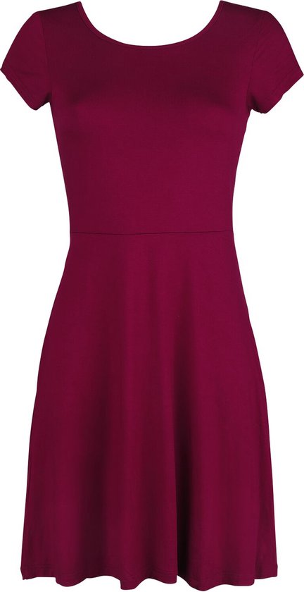 Black Premium Red Casual Dress for Women XXL, Jersey Fabric