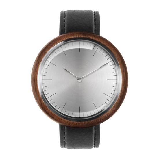 Revolution I Swiss Made Black Leather Men’s Watch – 43mm
